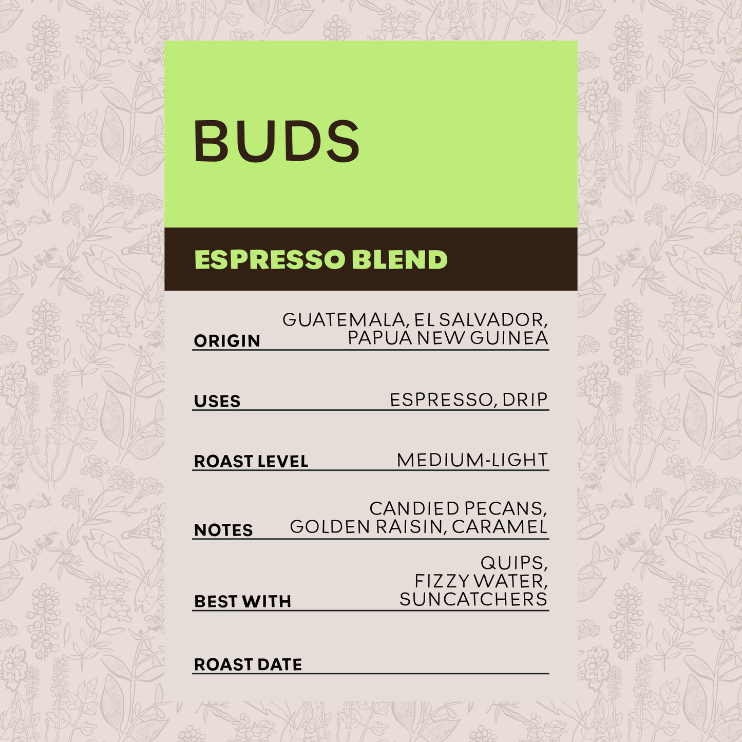 BUDS - Espresso Blend