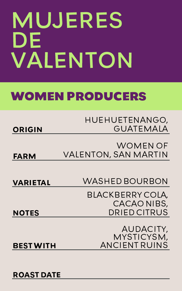 Mujeres de Valenton - Guatemala - Women Producers Microlot