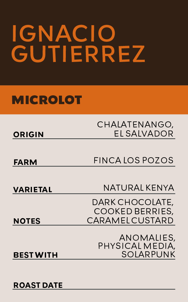 Ignacio Gutierrez - El Salvador - Microlot