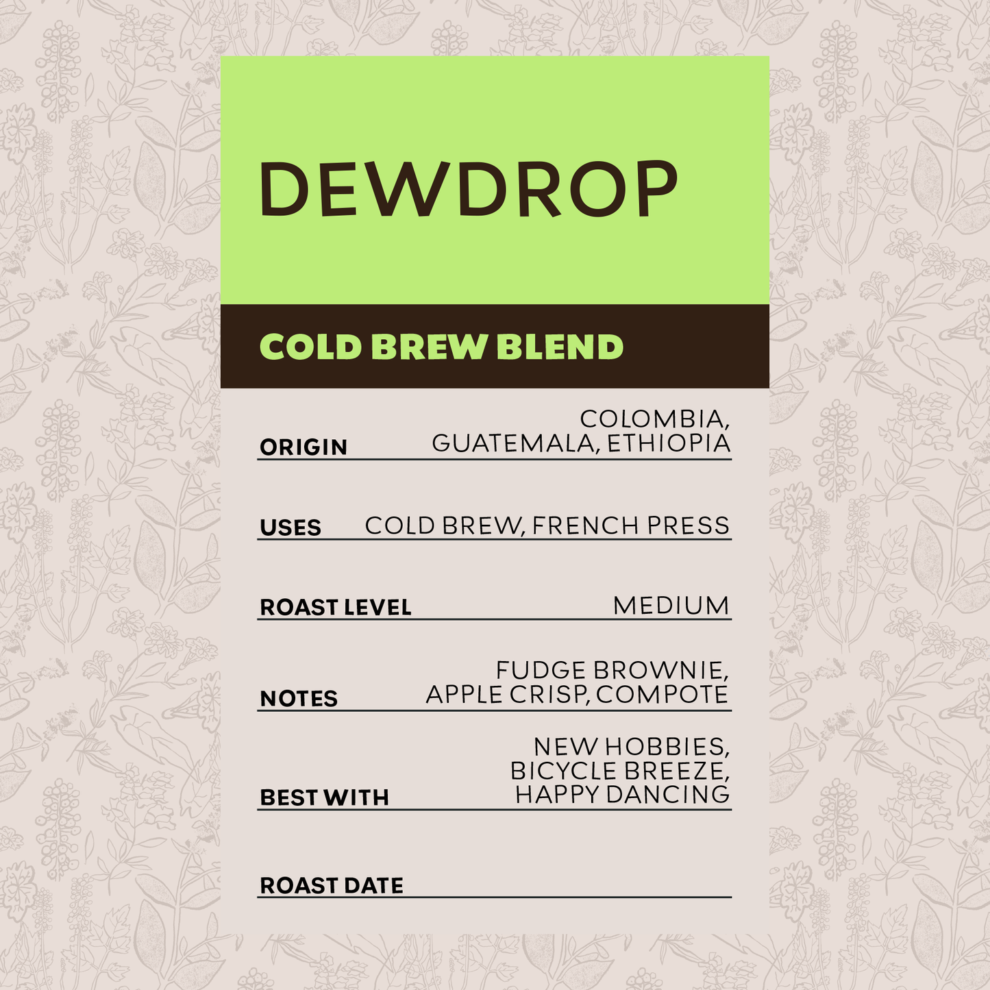 Dewdrop - Cold Brew Blend