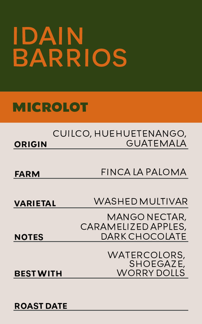 Idain Barrios - Guatemala - Microlot